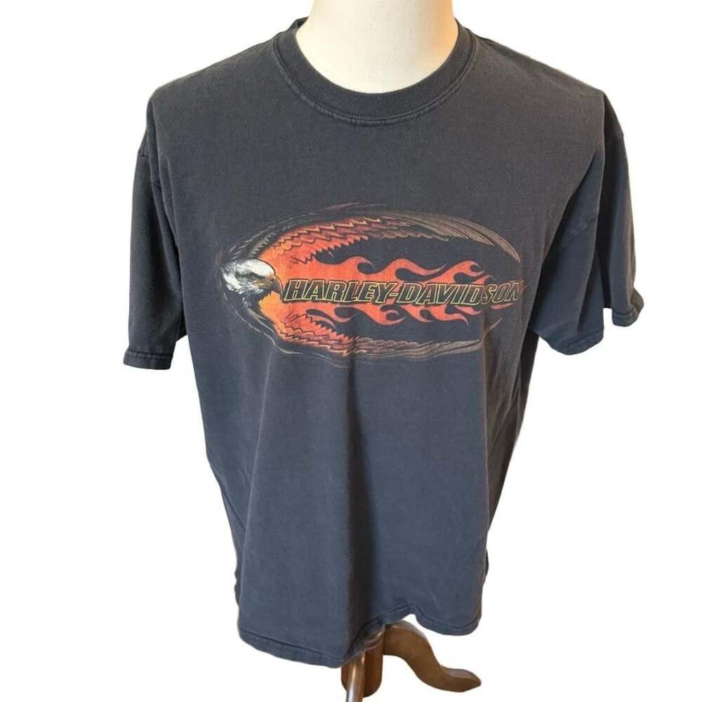 Harley Davidson T-Shirt Size XL Low Country Charleston SC Black Graphic Tee